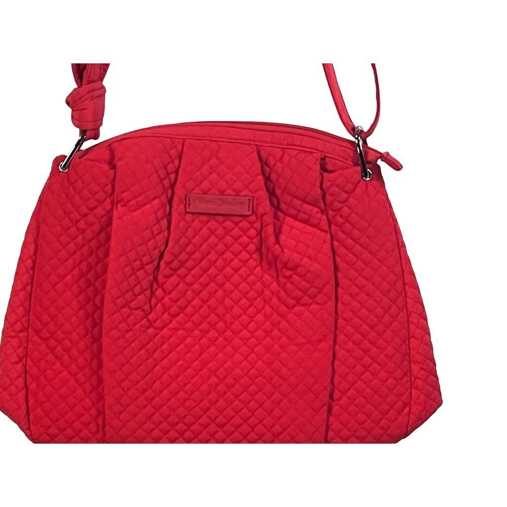 Vera Bradley Hadley Satchel Canyon Sunset Red Orange Crossbody Bag - Picture 2 of 10